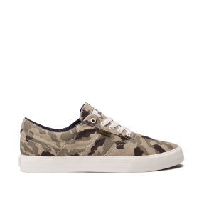 Mens Supra Low Top Shoes COBALT Camo/bone | AU-32631